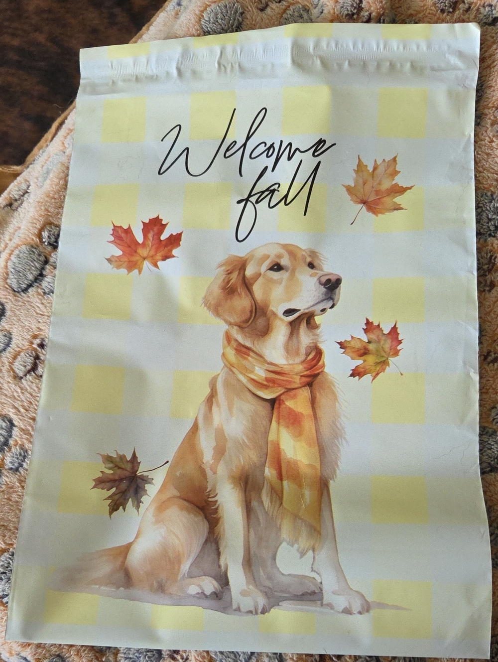 Set Of 30 10x13 Welcome To Fall Dog Poly Mailers